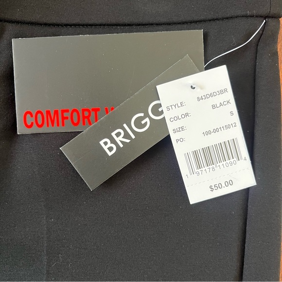 ❗️NWT Briggs Comfort Waistband Straight Leg Pants - S - Picture 5 of 11